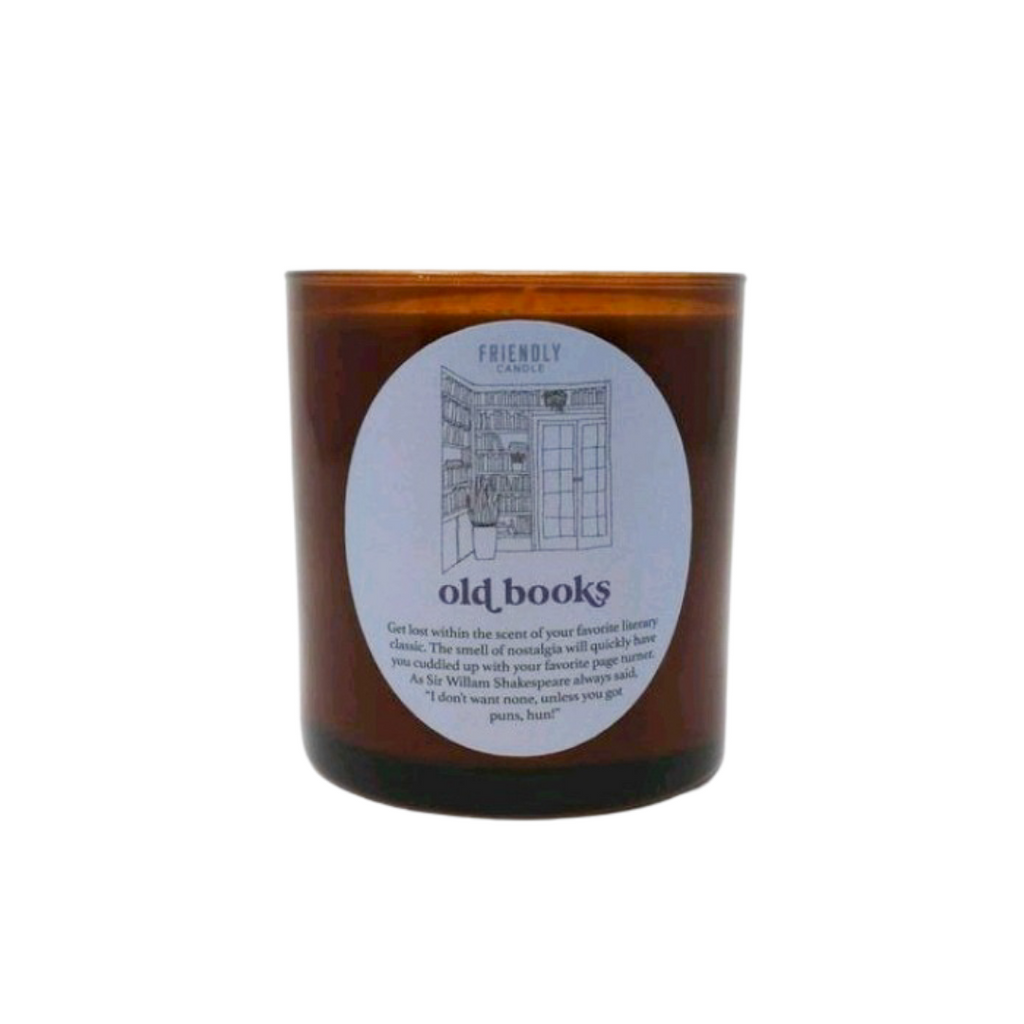Old Books Soy Candle
